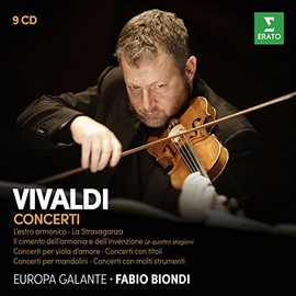 Vivaldi: Il cimento dell'armonia e dell'inventione, L'estro armonico, La Stravaganza, Concerti con molti strumenti (1&2), Concerti con titoli, Concerti per viola d'amore
