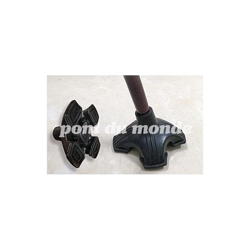 (pont du monde) Rubber Cane Tip Stick Stick Nursing Stable