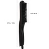 Electric Hair Straightener Comb Anti Scald Beard Straightener Brush (Black