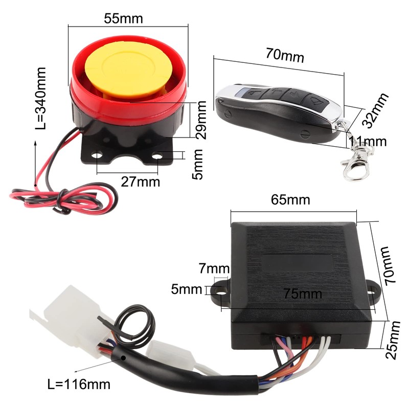 FLYPIG 12V Remote Start Kill Switch Remote Control Alarm Switch