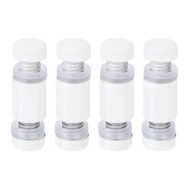 uxcell 4 Pcs Standoff Screws, 1/2" x 1" Stainless Steel Double Head Advertising Screws Wall Standoff Mounts Hardware for Acrylic Glass Sign Holder Wine Glass Rack, White