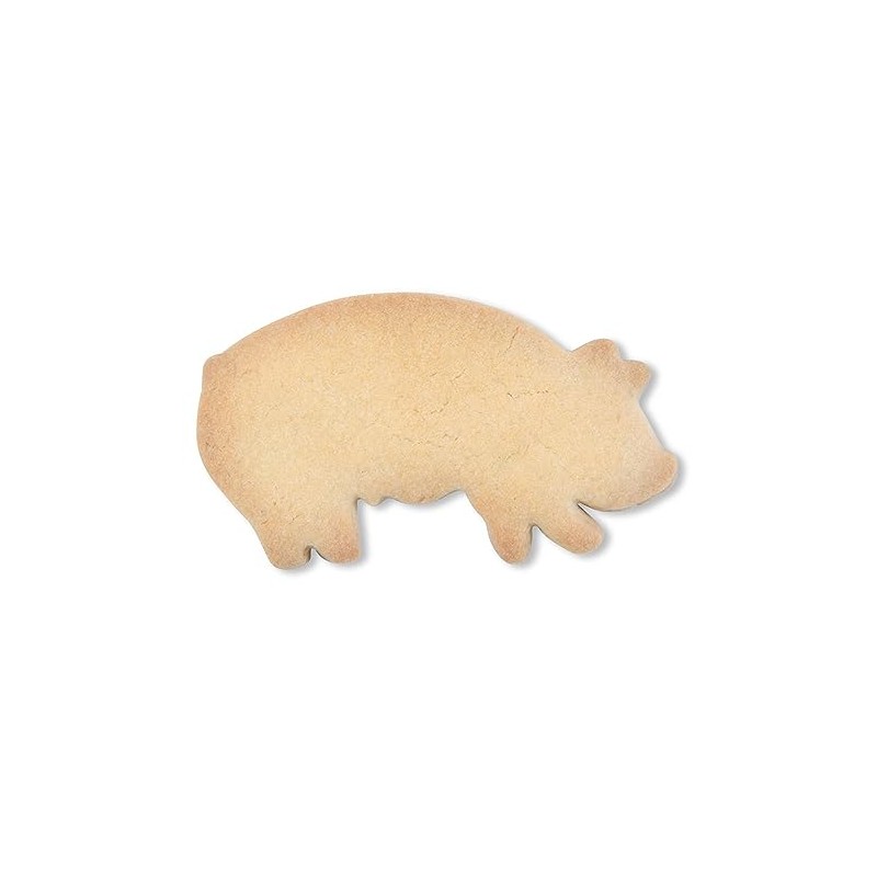 Staedter Lucky Pig Cookie Cutter, Silver, 8 cm