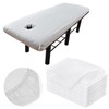 10 Pcs Disposable Fitted Massage Table Sheets with Face Hole