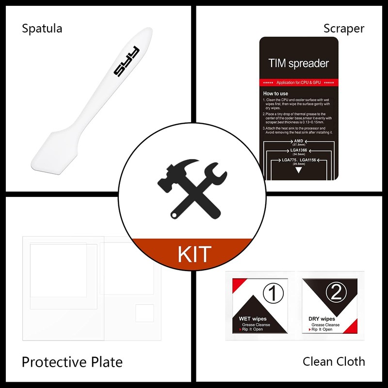 SYY Thermal Paste, 4g with Toolkit Upgrade Easy to Apply