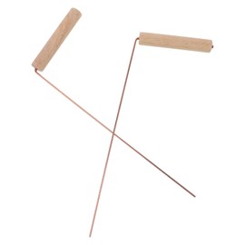 OUNONA 2Pcs Copper Dowsing Post Level Rods Sticks Dowling Ghost Rods Spiritual Divining Rod Finding Water Witching Rods Energy Probe