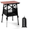 Odoland Folding Camping Table with Sturdy Storage Bag, Adjustable Height
