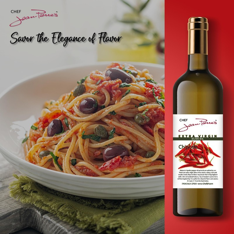 Chef Jean Pierre's Extra Virgin Chipotle Olive Oil - 750ml(25oz)