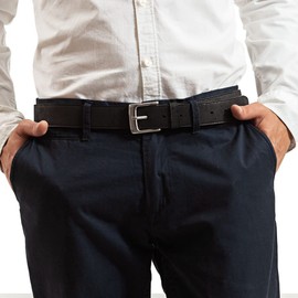 Corkor Men's Cork Belt 35mm Wide Vegan Product Black Color Extra Large Size