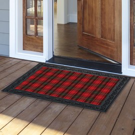 Briarwood Lane Holiday Plaid Doormat