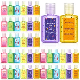 Frienda 12 Packs Thank You Mini Hand Sanitizer Bulk Hand Sanitizer Travel Size 1fl oz Employee Appreciation Gifts for Coworkers Soap Thank You Gifts for Women Staff Team