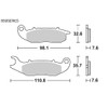 キタコ(KITACO) SBS ブレーキパッド 859SI シンターメタル CRF250L PCX PCX E:HEV PCX160
