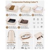 Anjing Packing Cubes Compression - 8-Piece Suitcase Organiser Set with