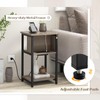 Giantex Nightstand with Charging Station, 3-Tier End Table with USB
