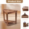 Boulphia Boulphia Shower Foot Rest 14in, Acacia Wood Shower Stool