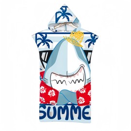 Proumhang Changing Aid Towel Poncho Bathrobe Men Women Surf Poncho Microfibre Bath Poncho and Poncho Towel 75 cm x 110 cm Mode 7