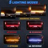 MICTUNING 60" Triple LED Tailgate Light Bar IP68 Waterproof Plug-and-Play