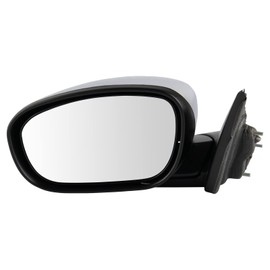 TRQ Left Mirror with Heat with Chrome Cover Drivers Side Compatible with 2005-2010 Chrysler 300 2005-2008 Dodge Magnum CH1320324