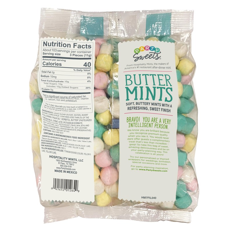 Party Sweets Assorted Buttermints, 2.5 Pound, Appx. 350 pieces from