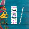 Whimsical Paw Print Sets, Paws and Read Bookmarks with Matching
