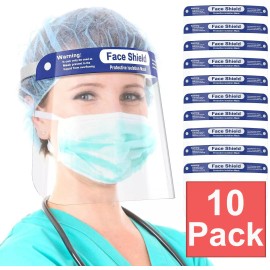 10-Pack School  USE Face Shield Reusable Washable Protection Cover Face Mask USA