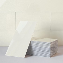 M MOFIT Subway Tile Peel and Stick Backsplash for Kitchen Polished,Individual Tile Stickers Large Wall Tiles Waterpoof Bathroom CM 10x20(Beige 23 PCS)