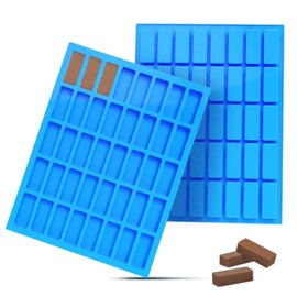 Rectangle Caramel Molds 40 Cavity Chocolate Truffles Candy Molds Ice Cube Tray, Pralines, Jelly Molds