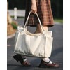BAPHITY Large Canvas Tote Bag for Women With Pockets,Shoulder Bag