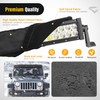 Nilight LED Light Bar Cover 52 Inches Black Nylon Protective