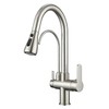 WANFAN Kitchen Sink Faucet with Pull Down Sprayer 2 Handle
