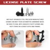 QKYS 4PCS License Plate Screws, Diameter 3/8" Stainless Steel License