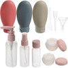Kit de Botellas de Maquillaje Vacías de Viaje, Portátil y