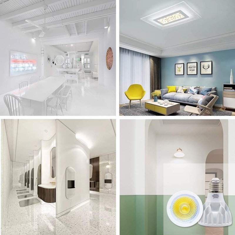 Rowrun PAR20 12W Narrow Flood Light Bulb E26 Dimmable LED
