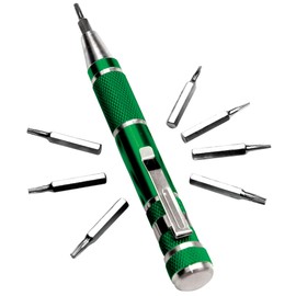Performance Tool W9148 9-Piece Green Precision Screwdriver Set (Sold as 1 Screwdriver Set)