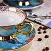 Eplze® YBK Tech Euro Style Cup& Saucer Set, Bone China