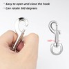 6 Pack Swivel Eye Bolt Snap Hooks for Pet Leash,