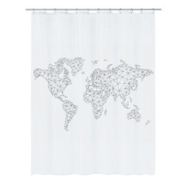 Kleine Wolke Shower Curtain PEVA Black 180 x 200 cm