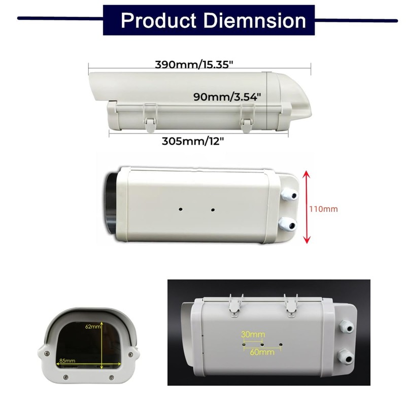 CTXSumTec CCTV Security Housing Aluminum Indoor Outdoor Camera Box Heavy