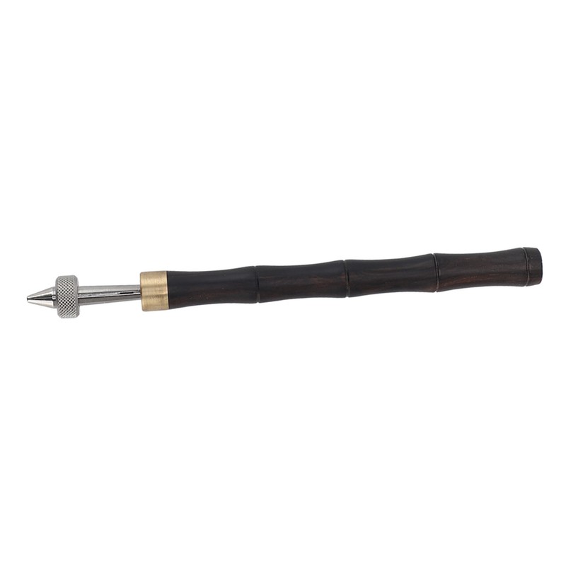 Pin Vise Hand Drill Wooden Handle Comfortable Grip Portable Pin