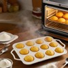 Velicber 2 Pack Silicone Muffin Pan with Metal Reinforced Frame,