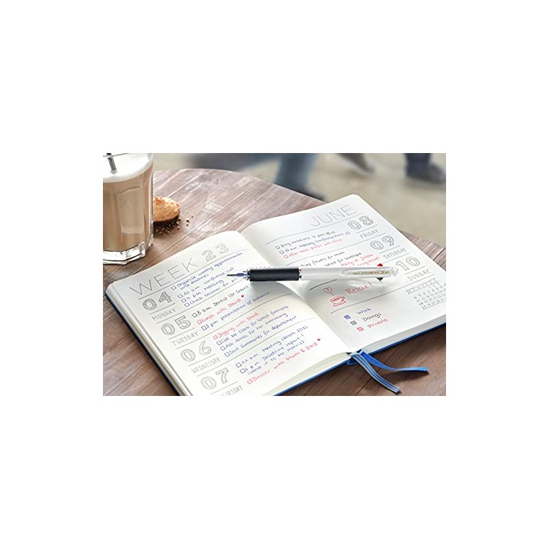 Uni-Ball UB Jetstream 245301 Rollerball Pen 3 Ink Colours Black