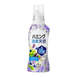 Humming Deodorizing Softener, Room Drying, Cloudy Drying, Unbeatable Deodorizing During Night Drying, Aquatic Fruit Scent, Main Unit 18.1 fl oz (510 ml)