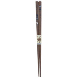 Ishida 172318 Chopsticks, Made in Japan, Cat (Cat), Wooden (Natural Wood), Acrylic, 7.1 inches (18 cm)