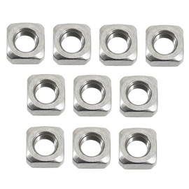 M12 Square Nut 304 Stainless Steel Thread Cutter (Pack of 10)