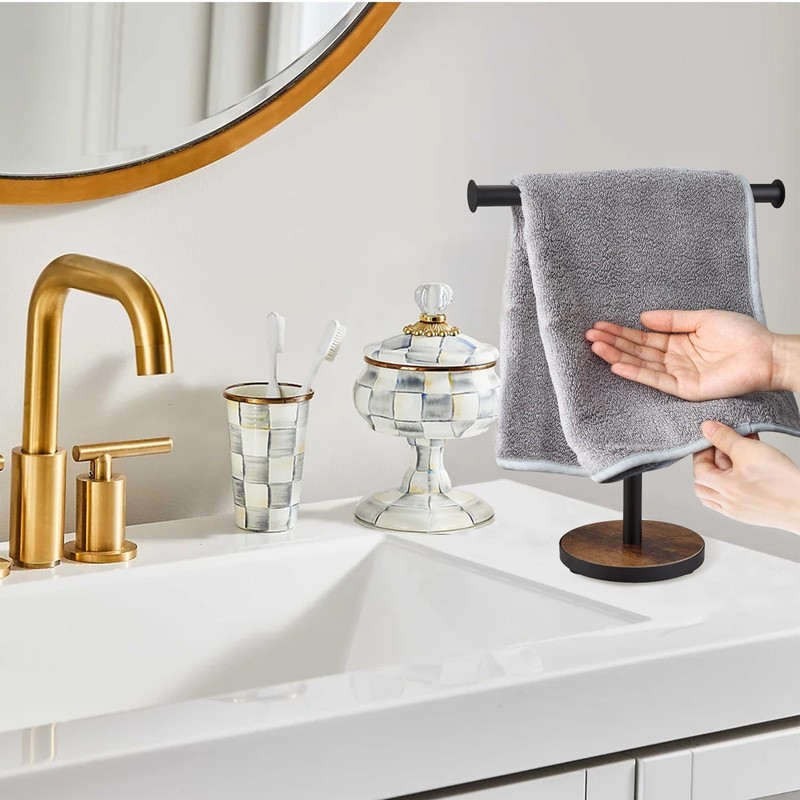 BCOZLUX Towel Holder Stand, Countertop Hand Towel Stand for Bathroom