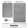 HITSLAM Memory Foam Bath Mat 40 x 60 cm Grey