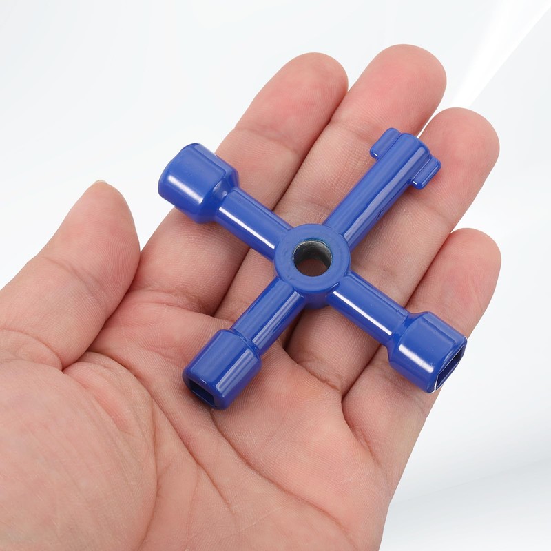 PATIKIL 4-Way Multi-Functional Utility Key, 2 Pack Universal Cross Key
