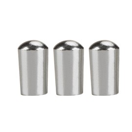 Guitar Toggle Switch Tips, Pack of 3 Copper Guitar 3 Way LP Toggle Switch Tips Pickup Selector Switch Knobs Replacement Fit for LP EPI Electric Guitar Accessory (3.5mm-Silver)