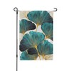Axxitude Ginkgo Green Leaves Garden Flag 12x18 Inch Fall Decorative