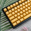 142 Keys PBT Doubleshot Transluent Keycaps Yellow SA Profile Keycaps
