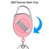 Soleebee 25'' Retractable Badge Reel with 360° Swivel Belt Clip
